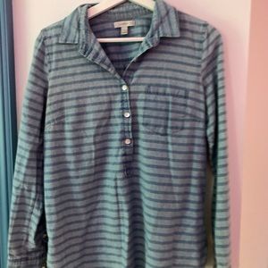 J-CREW Half Button Up